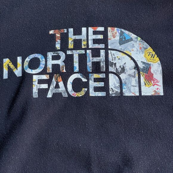 The North Face Hoodie Mens Large Half Dome Logo Black Travel Sweatshirt Outdoor - Picture 3 of 11